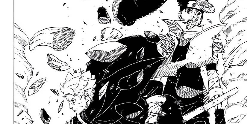 Boruto attacks Matsuri despite the warning of Koji.