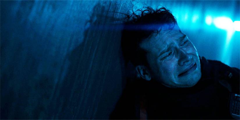 Buck in 9-1-1 season 8, episode 15, Lab Rats, crying