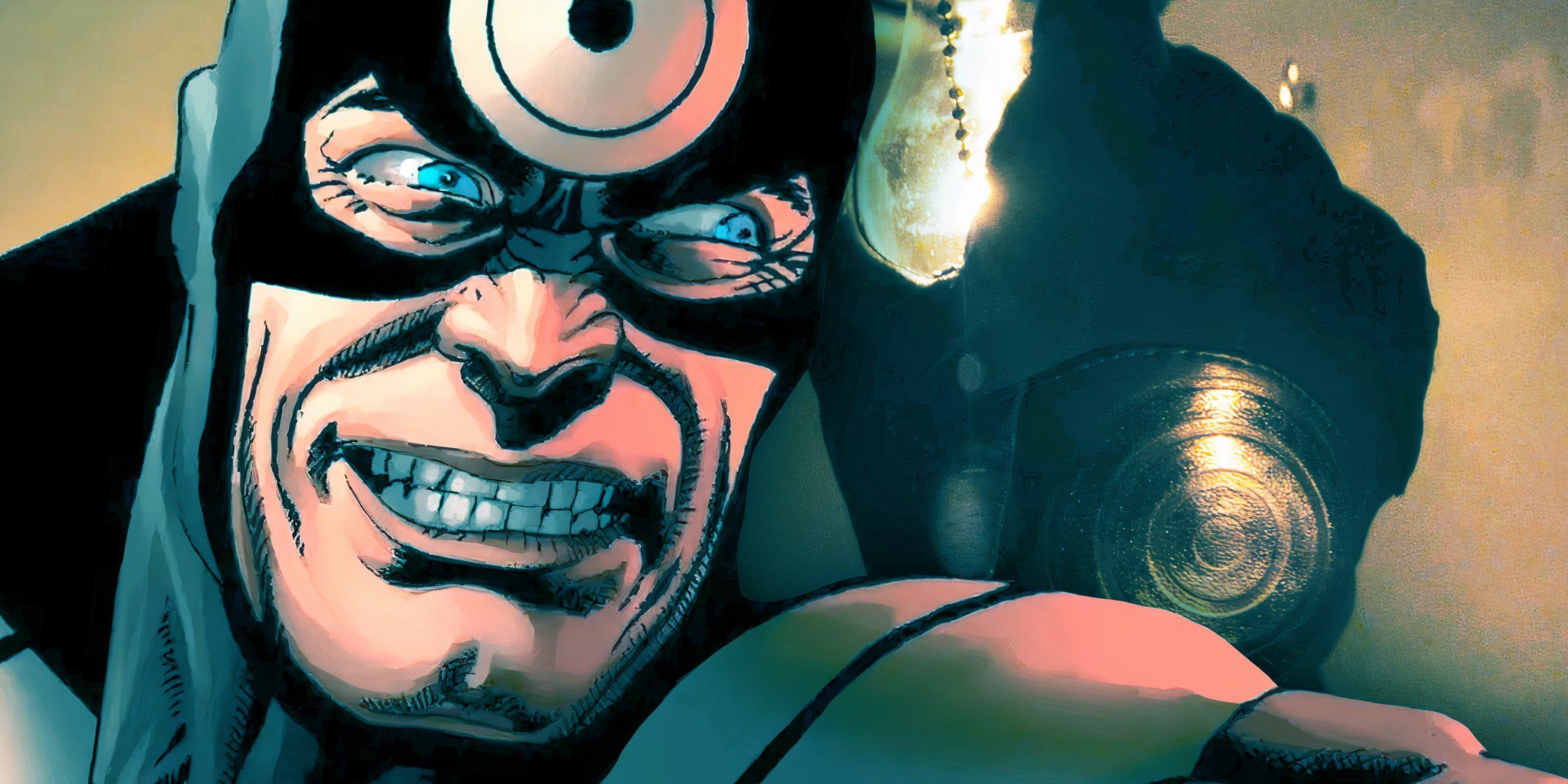 Bullseye armato durante un combattimento