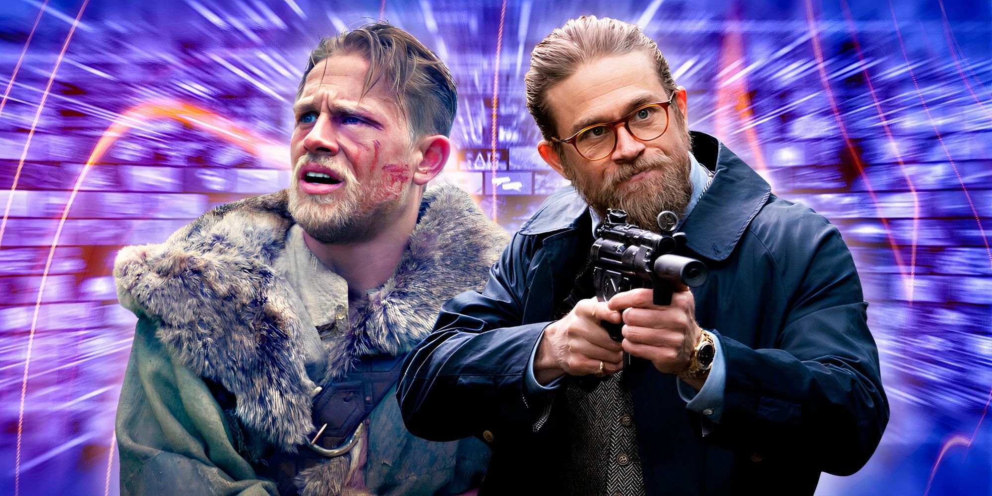 Charlie Hunnam in King Arthur and The Gentlemen