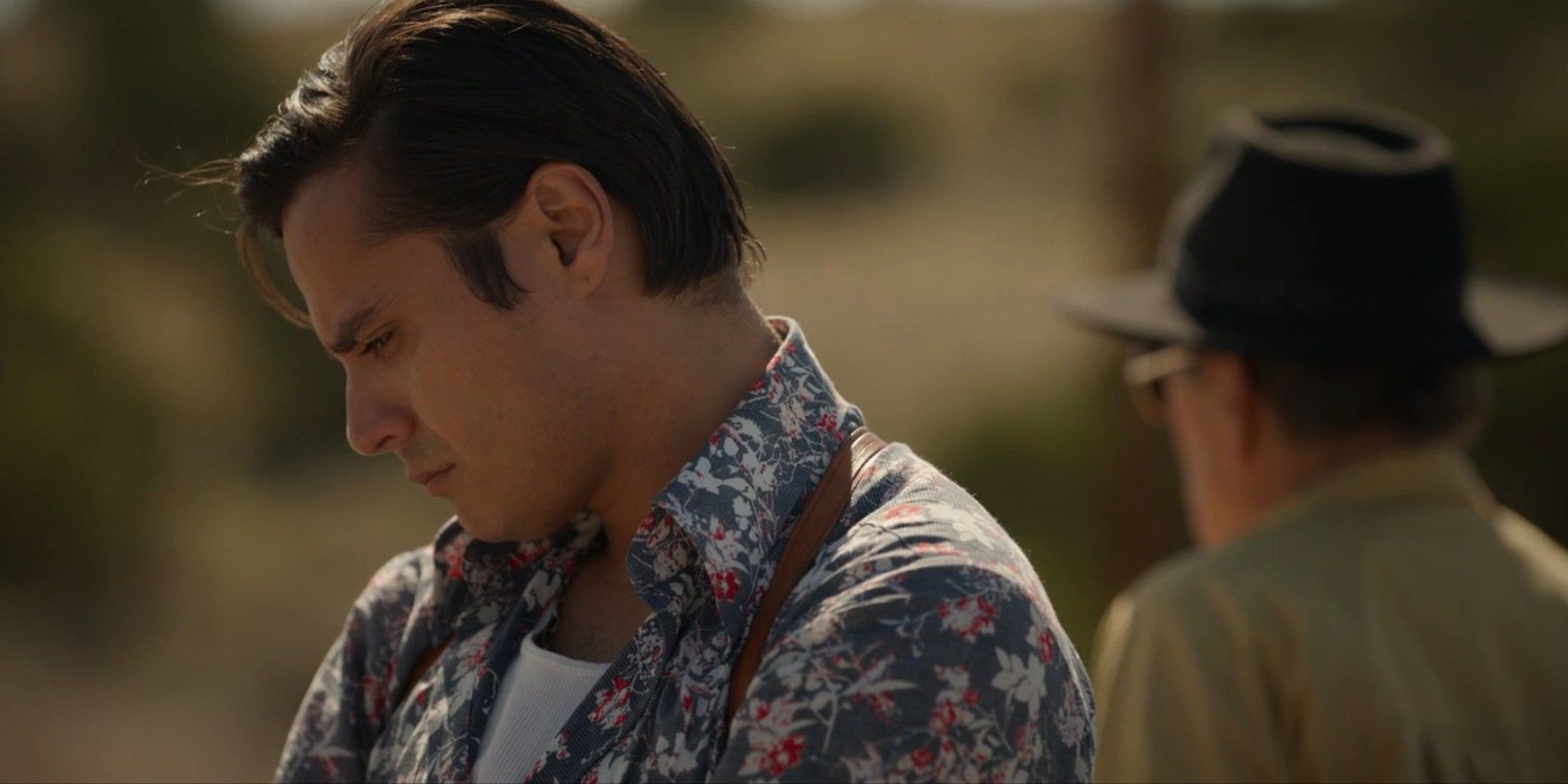 Jim Chee (Kiowa Gordon) looks contemplative in Dark Winds season 3, episode 8