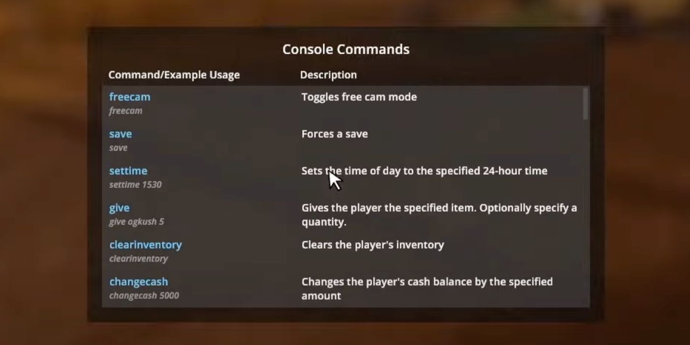 All Cheats & Console Commands For Schedule 1
