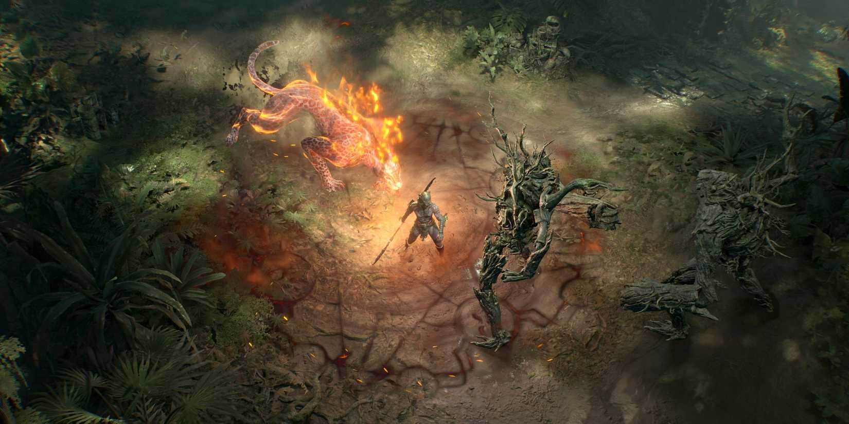 Diablo 4 Temporada 8 Belials retorna imagem de um espírito nascido usando o poder Jaguar