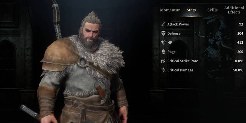  Kingsroad Sellsword character with Stats listed