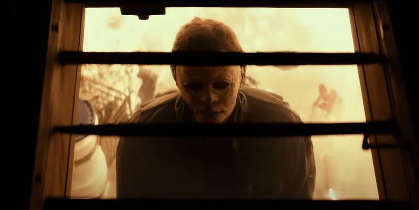 final de halloween (2018) michael myers no porão