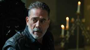 Jeffrey Dean Morgan as Negan looking concerned in The Walking Dead: Dead City season 2