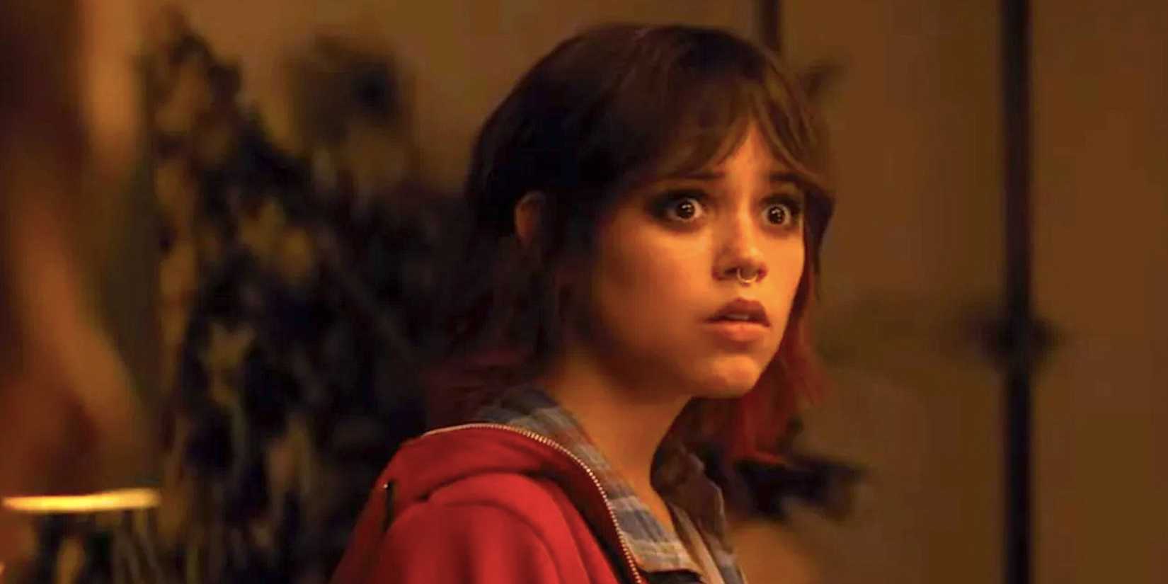 Jenna Ortega's Riley looks panicked in Death of a Unicorn trailer