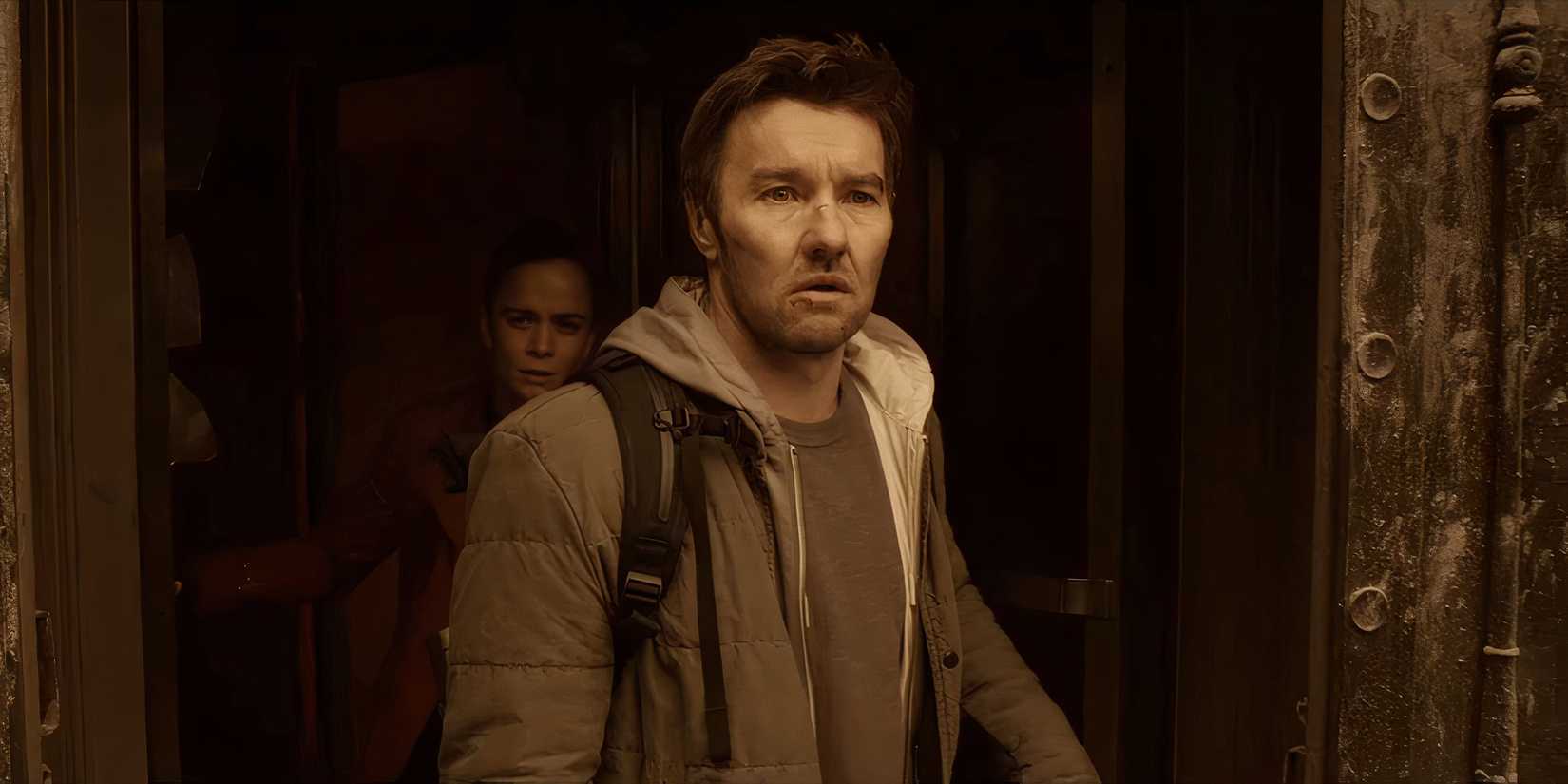 joel edgerton as jason in an apocalyptic world in dark matter