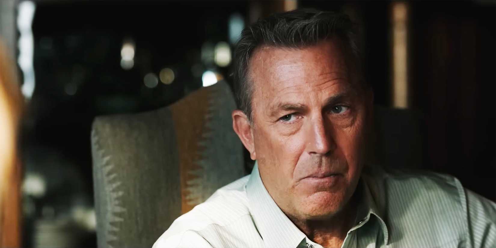 John Dutton looks frustrated at the table in Yellowstone