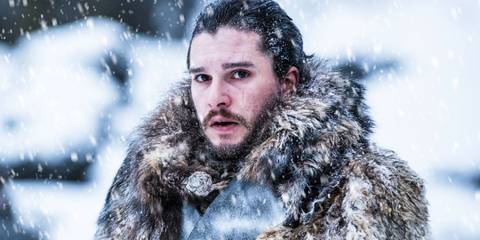 Jon Snow (Kit Harington) looking scared in Game of Thrones season 7.