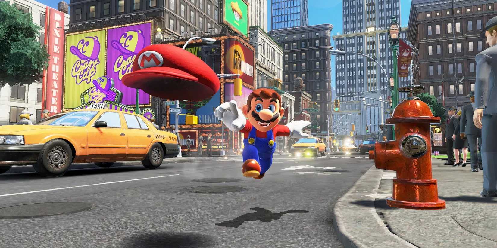 10 Biggest Nintendo Leaks From This Week 6 Mario chasing his hat in Super Mario Odyssey.