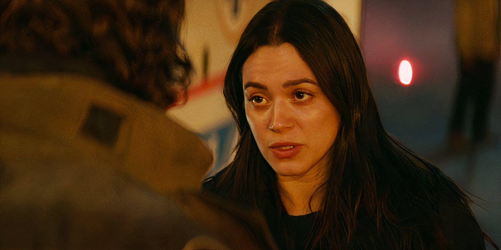 Max Thieriot as Bode Leone and Stephanie Arcila as Gabriela Perez in Fire Country season 3 episode 20