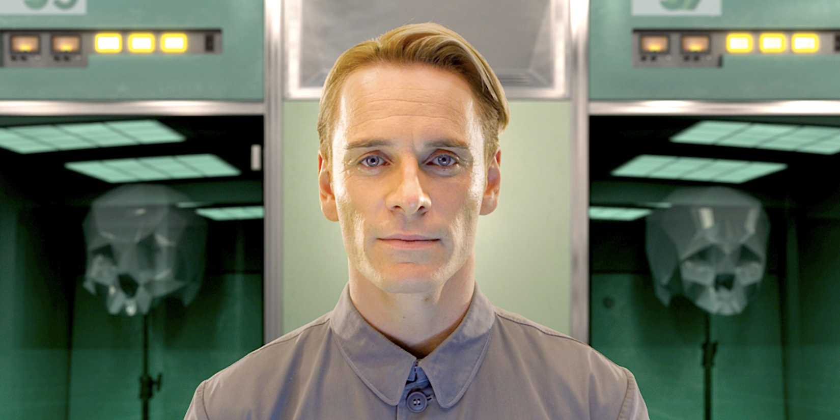 Michael Fassbender em uma cena de Prometheus