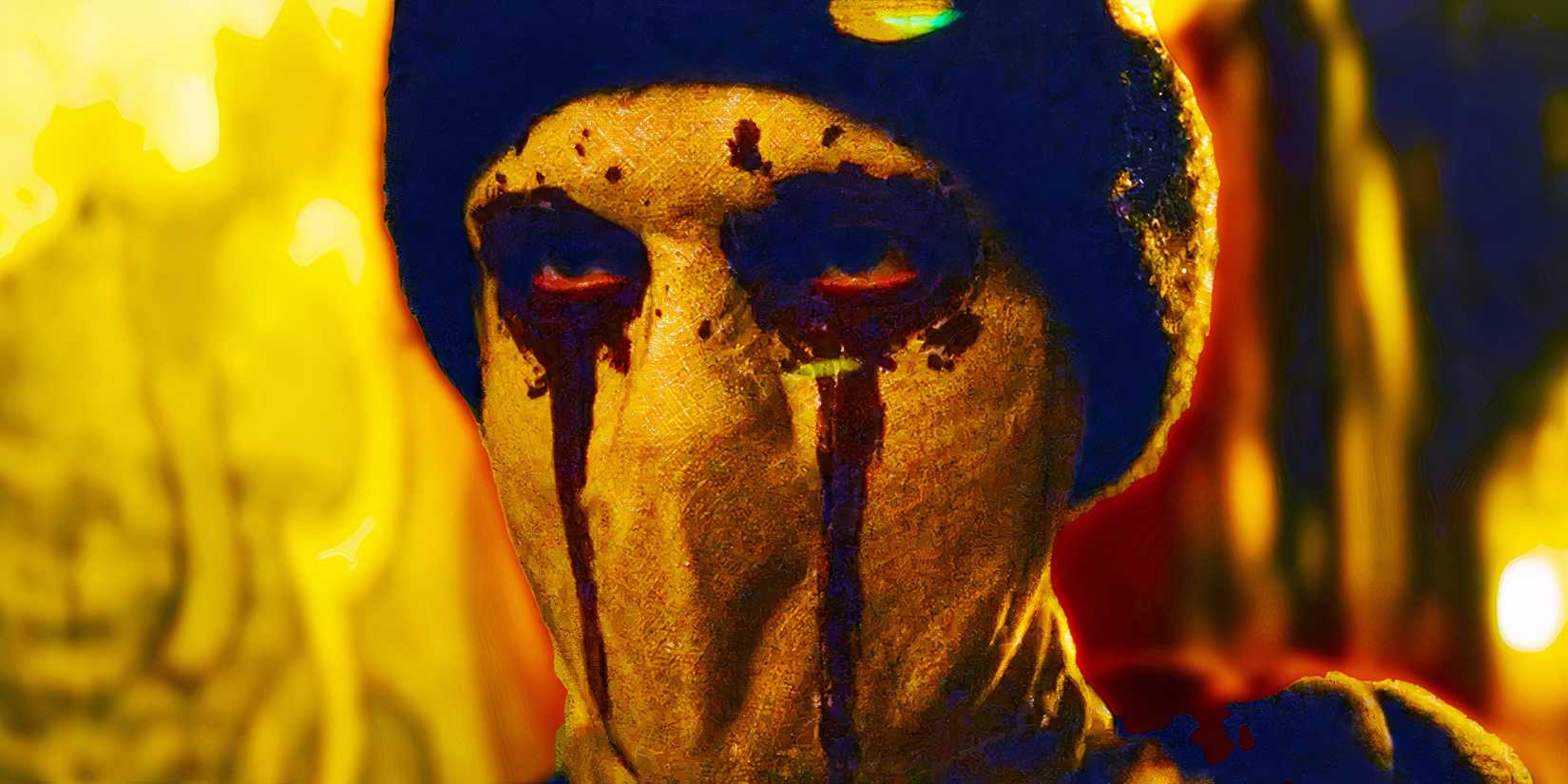 Musa em sua máscara no episódio 6 de Demolidor Nascido de Novo