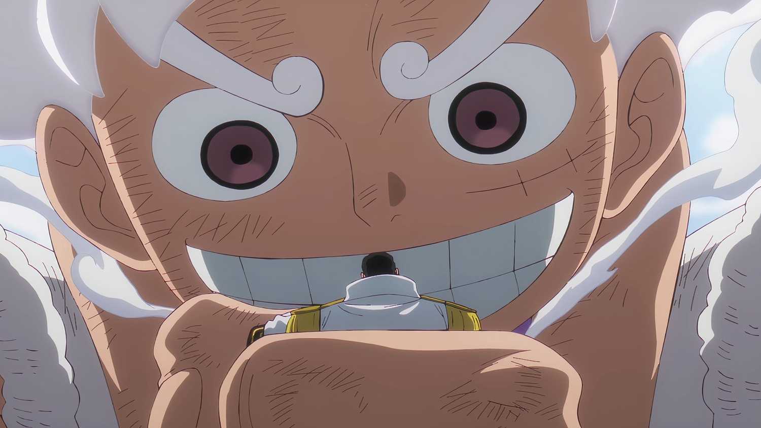 Luffy attrape Kizaru avant de le jeter dans les airs