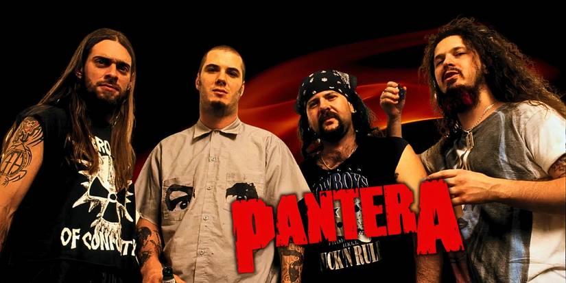 The band Pantera alongside their logo