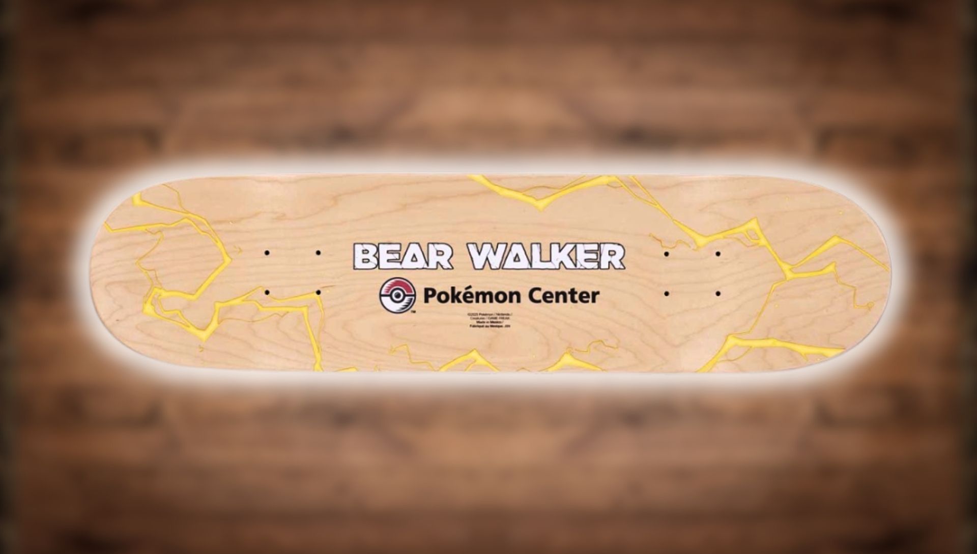Pokémon Center × Bear Walker: Growlithe Skateboard - Pokémon Center