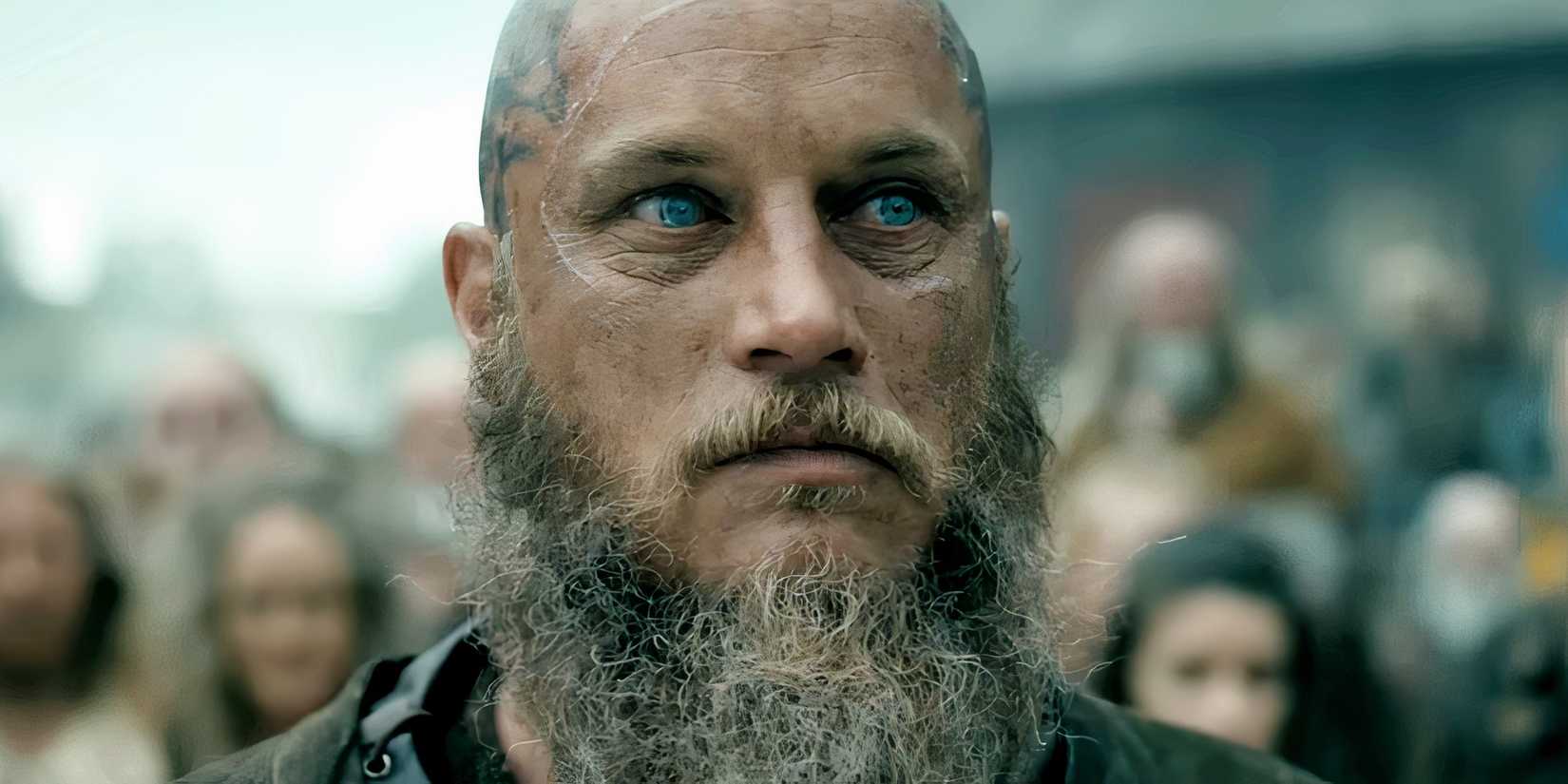 Ragnar is examining his surroundings in Vikings