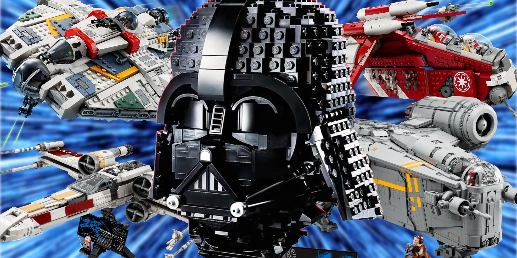 Retiring Star Wars LEGO Sets 2025 Darth Vader, X-Wing, Razor Crest, Gunship, Ghost Custom Image