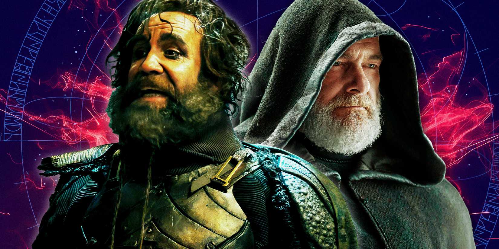 Rory McCann next to Ray Stevenson as Baylan Skoll in Ahsoka.