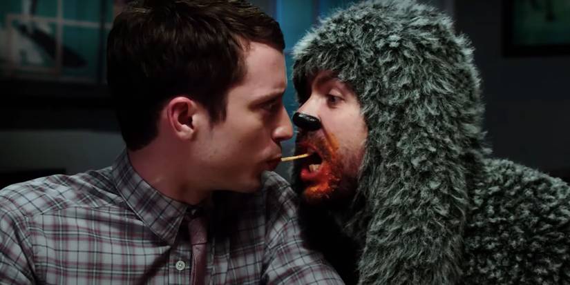 ryan and wilfred sharing food in wilfred