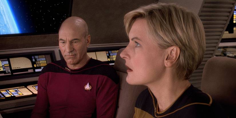 Tasha Yar and Picard TNG All Good Things