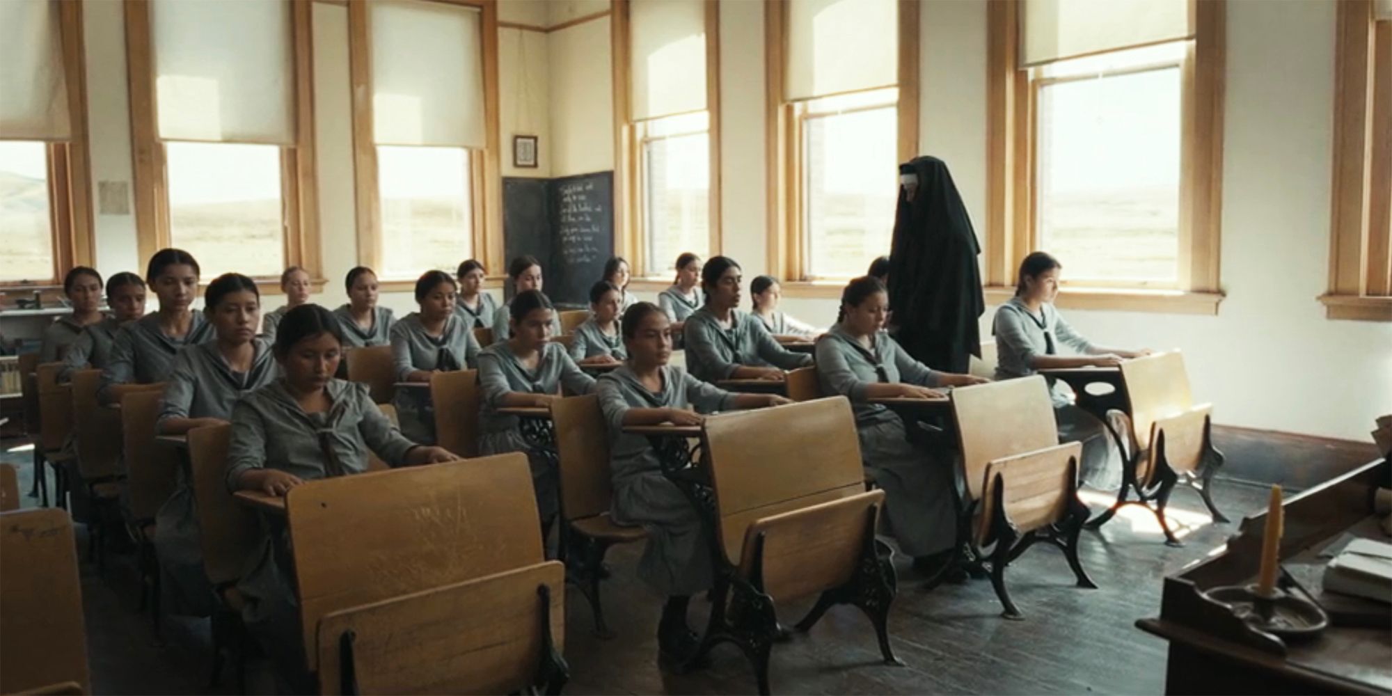 Teonna and other girls at boarding school in 1923