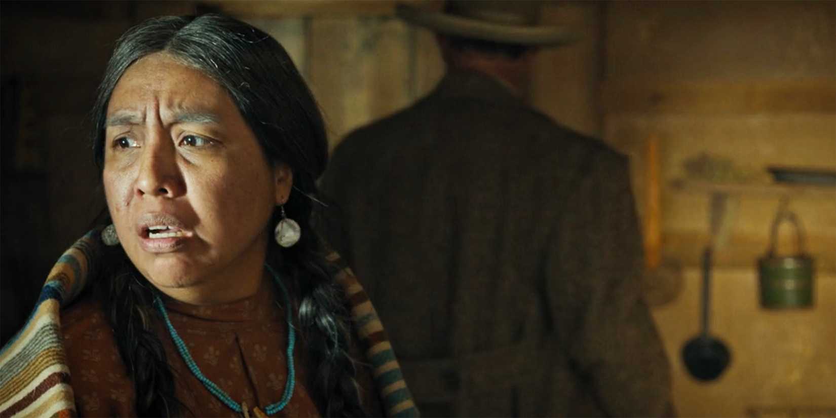 Teonna's grandmother panics as Marshal Kent searches her house in 1923