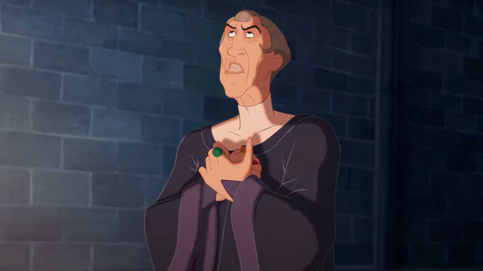 Judge Frollo singing in The Hunchback of Notre Dame (1996) │ Hellfire