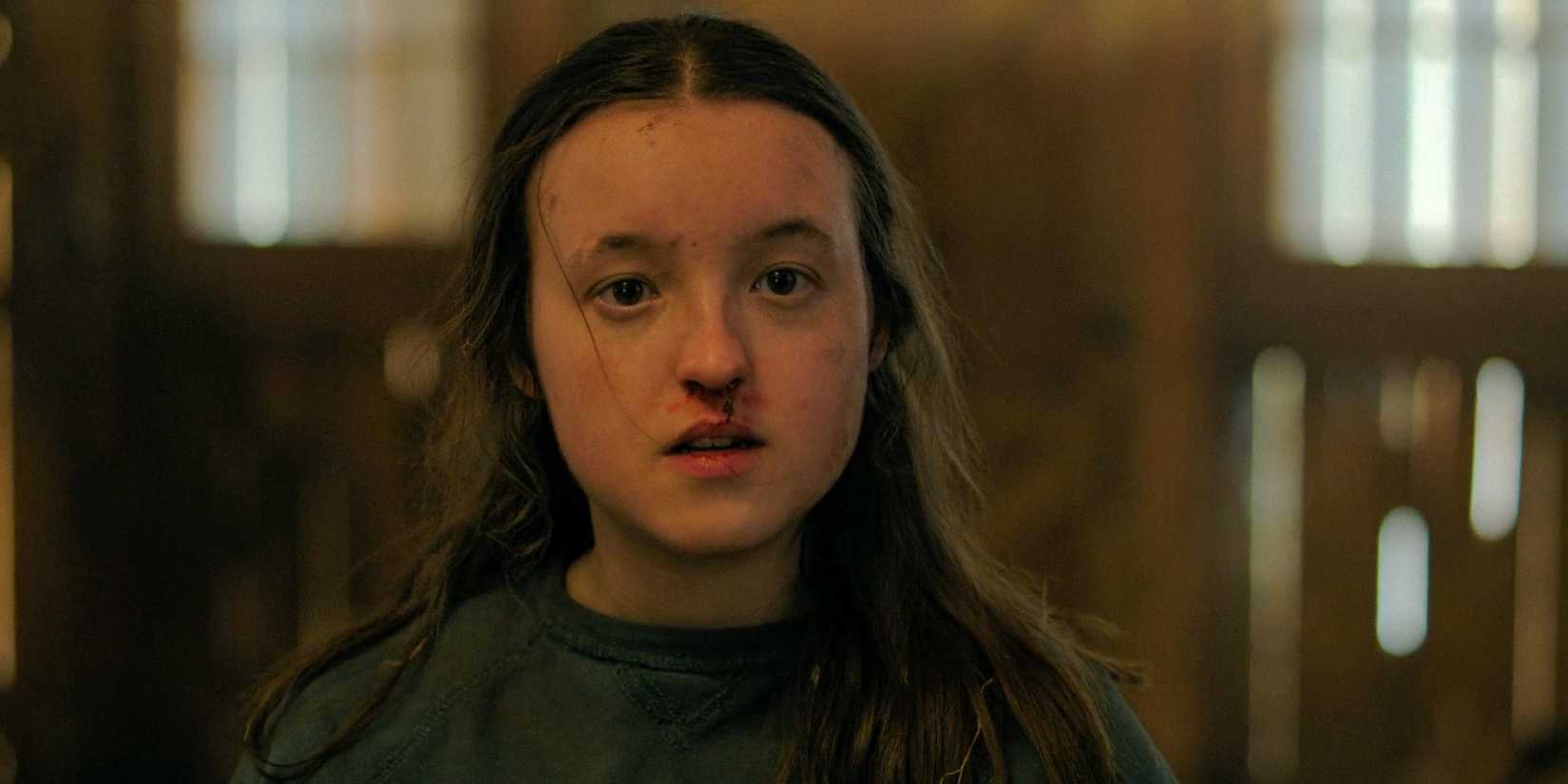 Элли Уильямс (Белла Рамзи) в замешательстве в 1-м эпизоде 2-го сезона *The Last of Us*