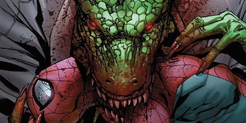 the lizard eats spider-man
