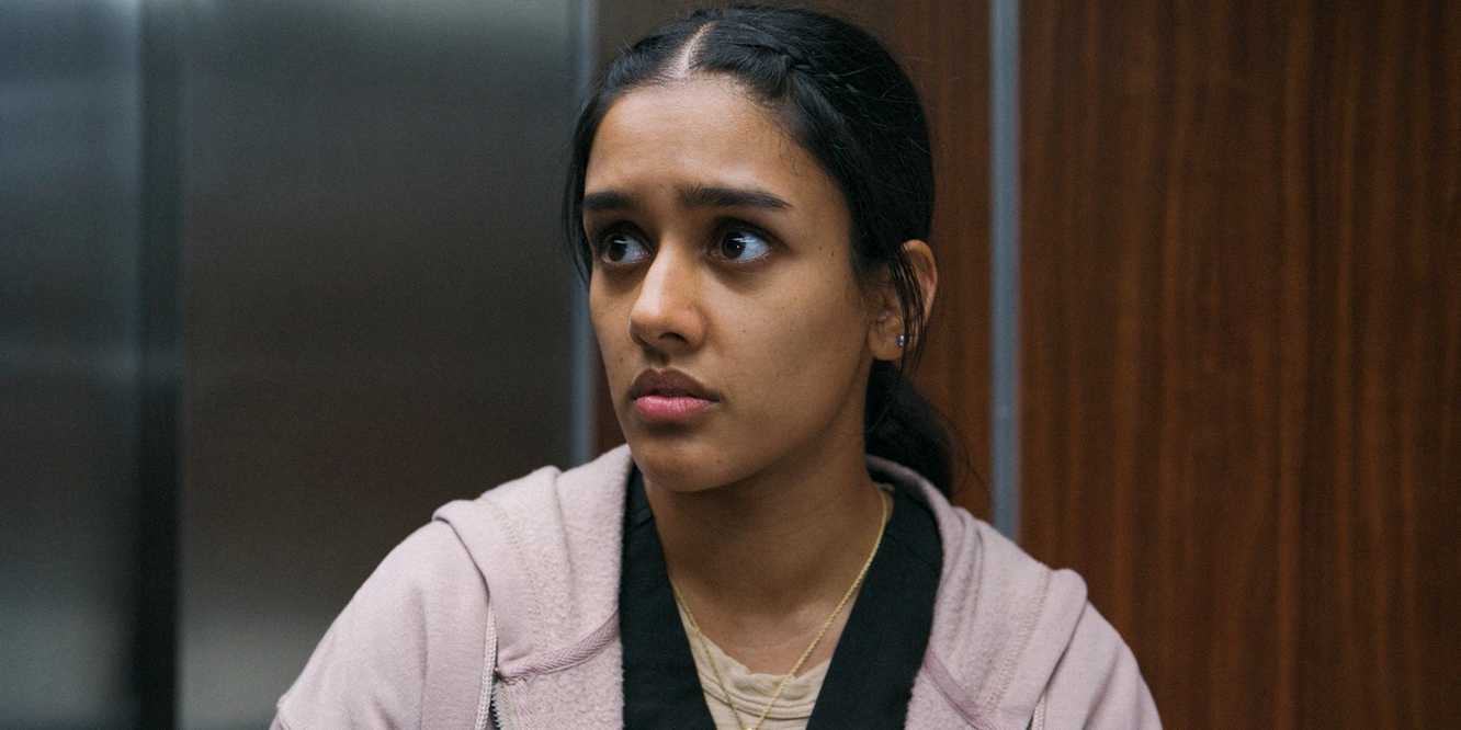 Dr. Victoria Javadi (Shabana Azeez) looking distressed in The Pitt Season 1 Ep 15