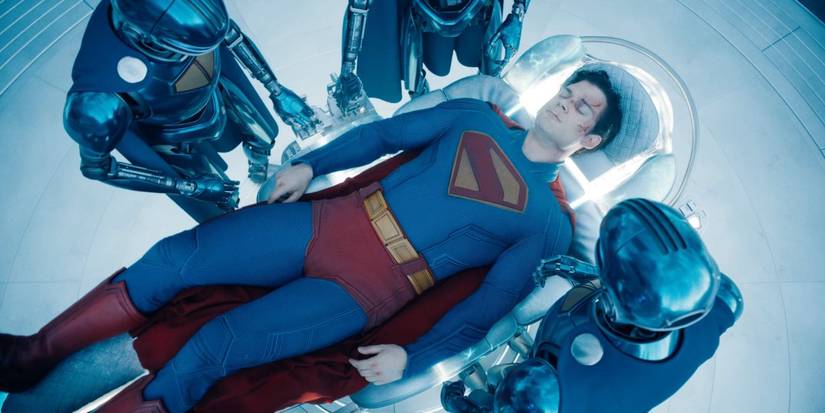 The Superman Robots helping Kal-El in the Superman Movie