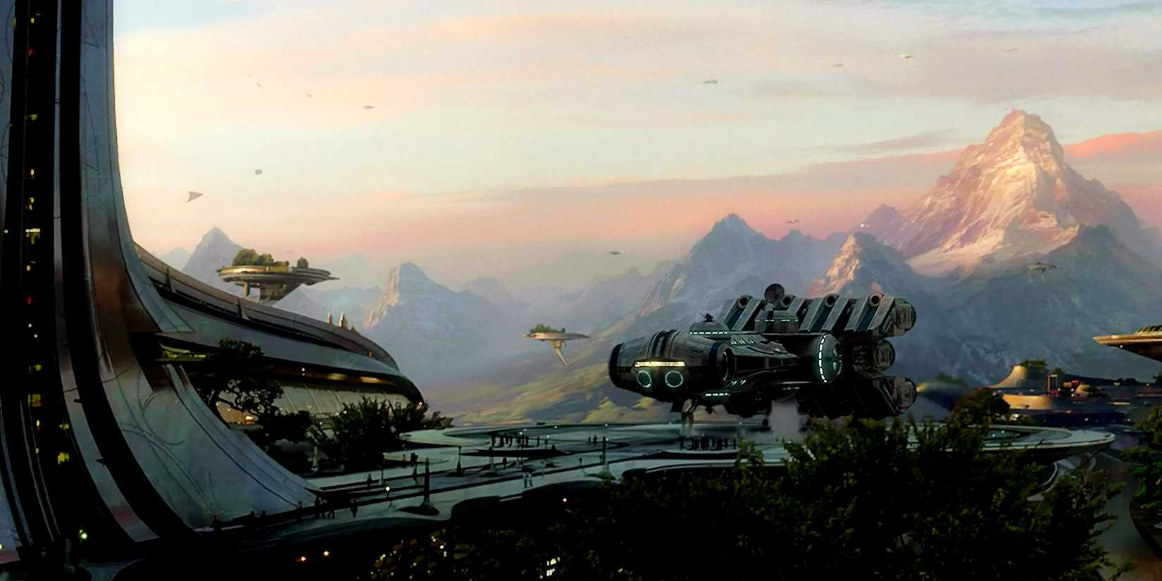 The Tantive III on Alderaan in Star Wars: Episode III - Revenge of the Sith.