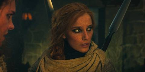 Chiad (Maja Simonsen) with a doubtful expression in The Wheel of Time Season 3 Ep 7