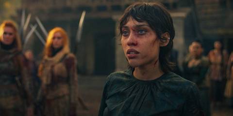 Faile Bashere (Isabella Bucceri) speechless in The Wheel of Time Season 3 Ep 7