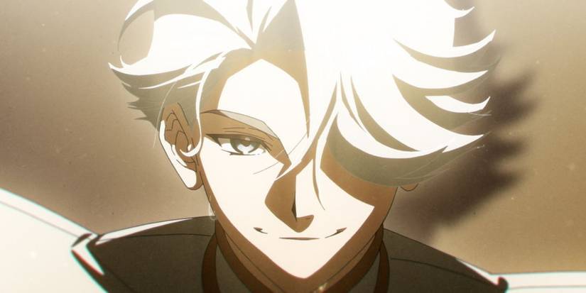 To Be Hero X - NICE menyeringai dengan satu mata tertutup rambutnya