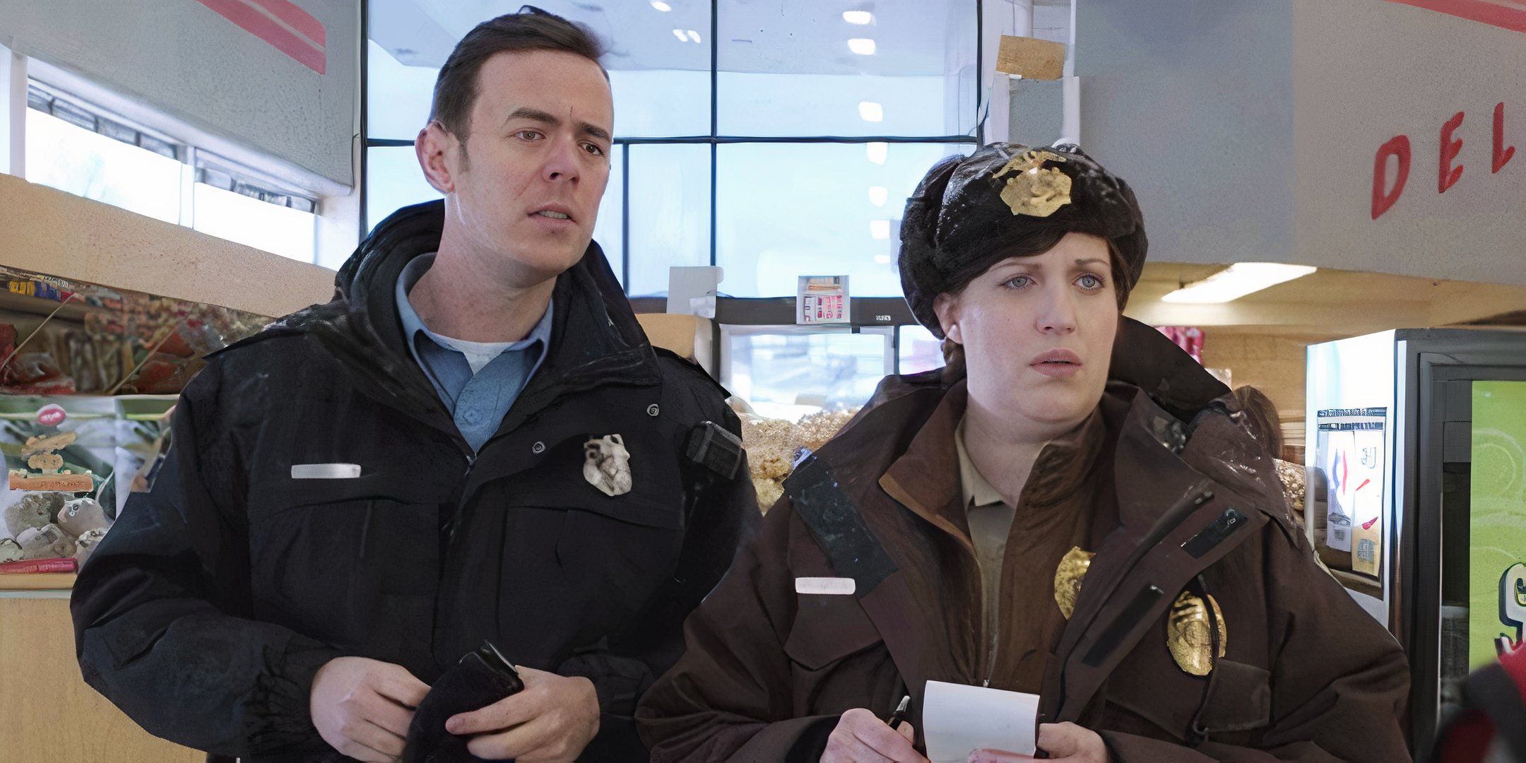 Jon Hamm e Juno Temple em Fargo