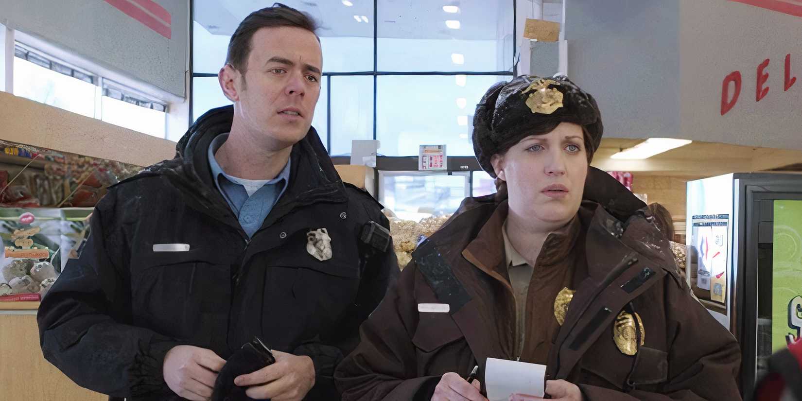 Colin Hanks and Allison Tolman in Fargo season 1