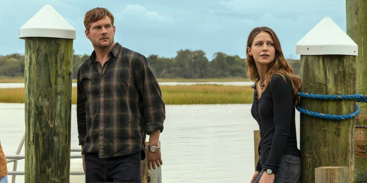 Jake Weary and Melissa Benoist in The Waterfront
