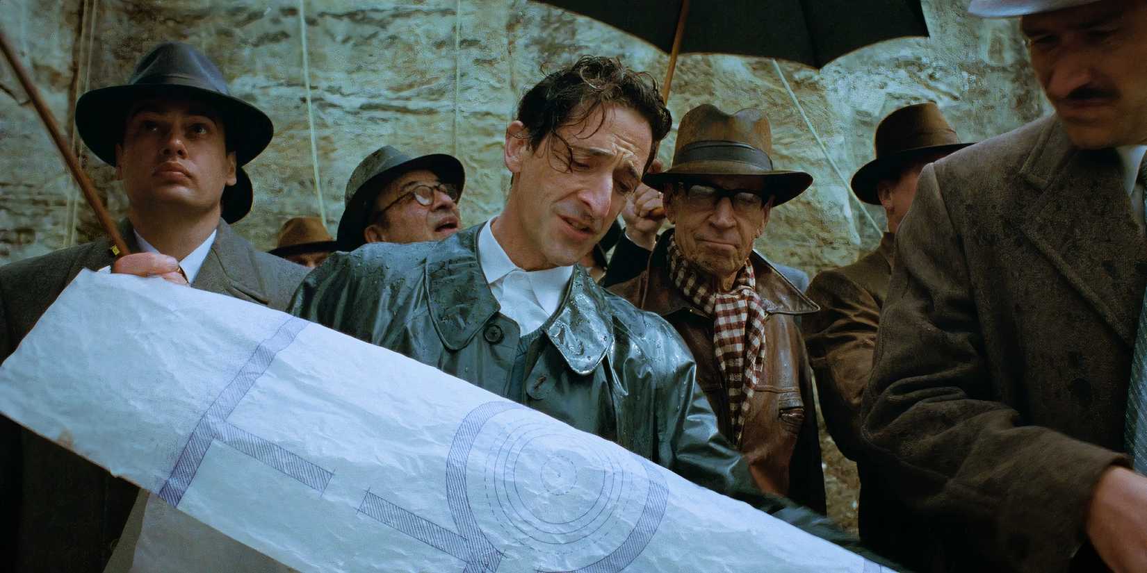 Adrien Brody in The Brutalist