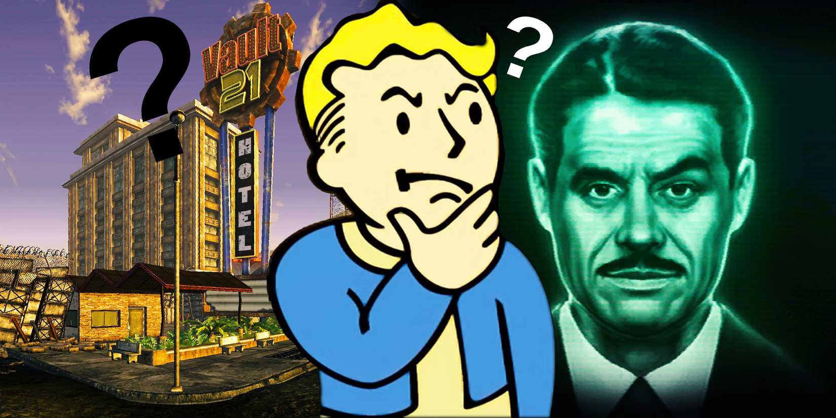 Vault 21, House and a confused vault boy from Fallout New Vegas