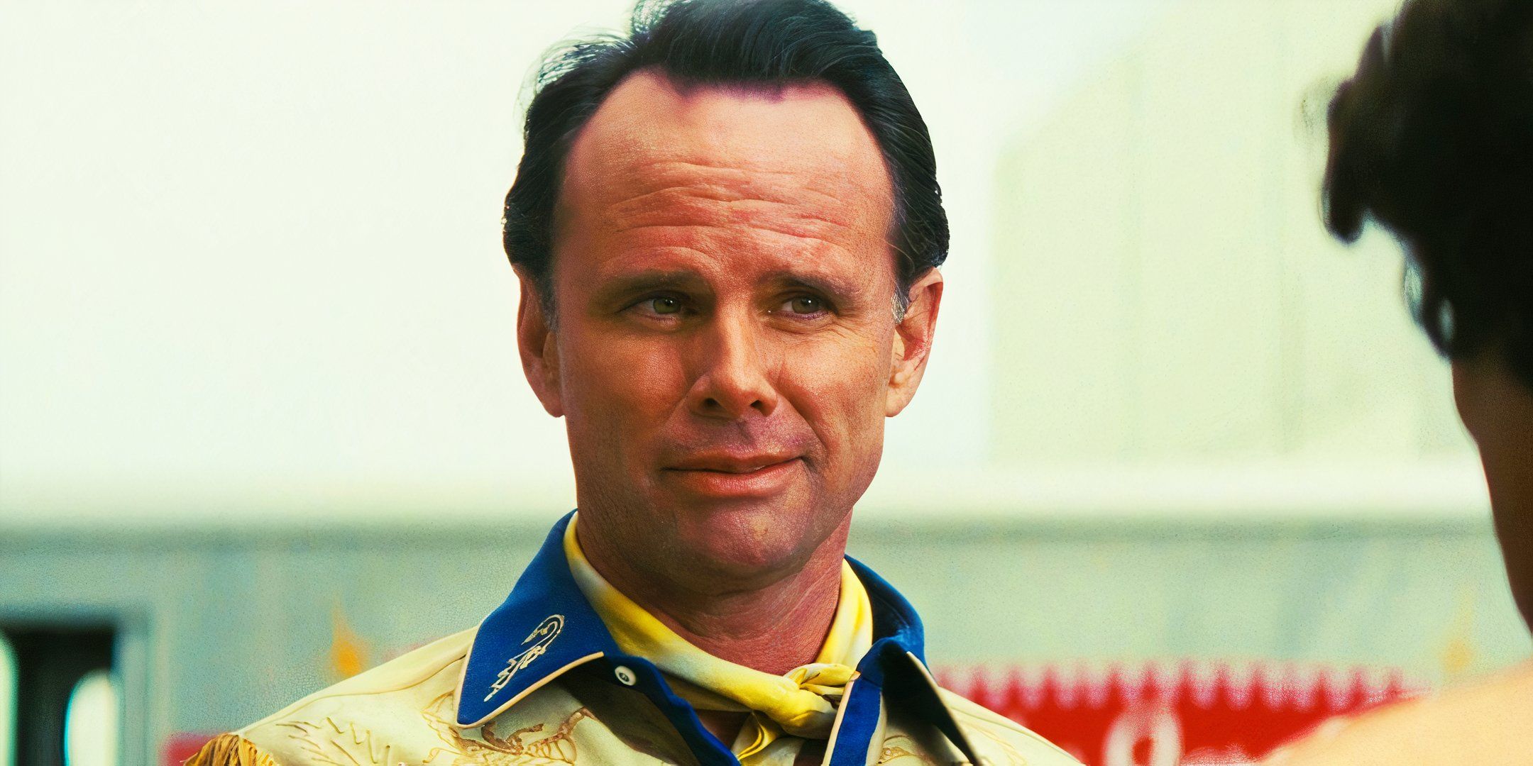 Walton Goggins smirking as Cooper Howard in Fallout season 1
