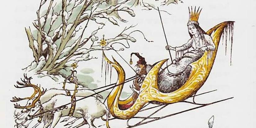 White witch illustration in Narni Book