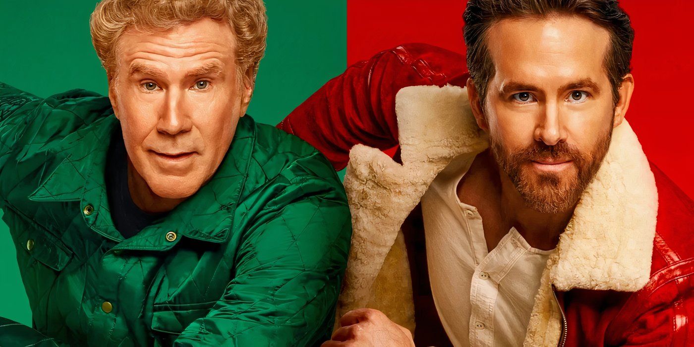 Will Ferrell and Ryan Reynolds dancing in the poster for Apple TV+'s Spirited
