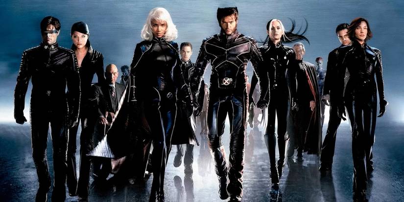 Team wearing costumes in 2000's X-Men movie