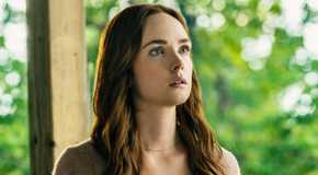 Morgan Kohan as Maggie, looking up, in Sullivan's Crossing