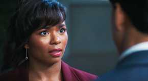 Alexis Floyd as Simone and Niko Terho as Lucas in Grey's Anatomy season 21, episode 17