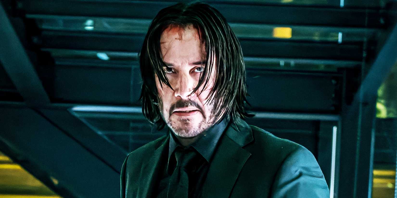 A close-up of John Wick