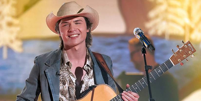 American Idol Season 23 Contestant John Foster Smiling On Stage